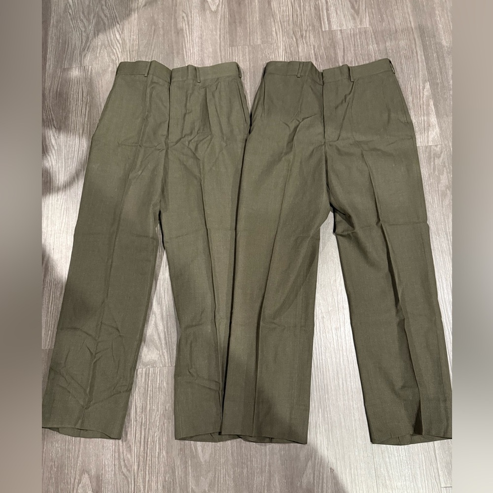 DSCP marines green pants sz 35R set of 2